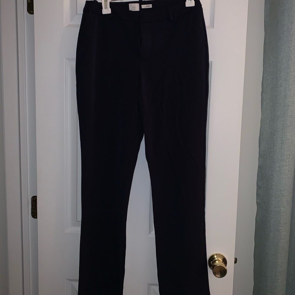 Navy blue boot cut dress pants